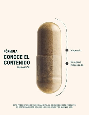 Mag threonate: colágeno hidrolizado + L-treonato magnesio Life360+ con magnesio de 210 cápsulas