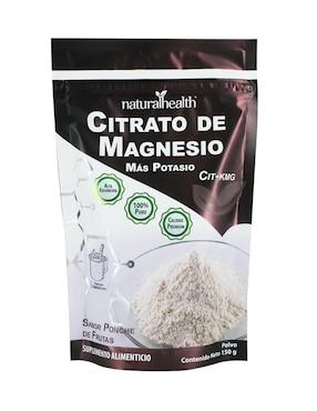 Citrato De Magnesio Más Potasio Natural Health Sabor Ponche De Frutas 150 G