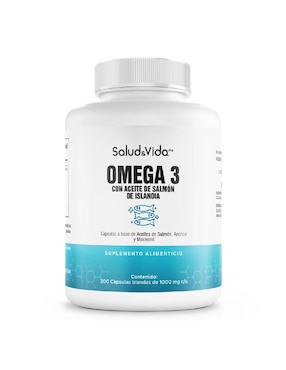 Omega 3 de Salmón de Islandia Salud & Vida Mx sabor original