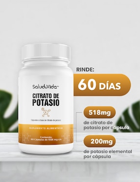 Citrato de Potasio Salud & Vida Mx de 60 cápsulas