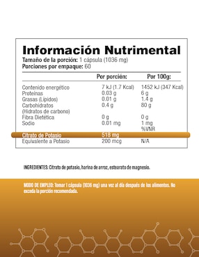 Citrapack - Citrato de Magnesio y Citrato de Potasio - S&V Salud & Vida Mx