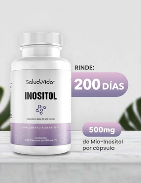 Inositol Puro Salud & Vida Mx de 200 cápsulas