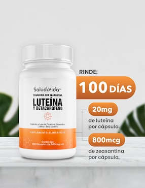 Luteína y Zeaxantina Salud & Vida Mx de 100 cápsulas