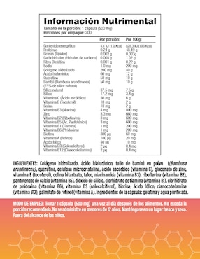 Vitaglow - Vitaminas Premium Salud & Vida Mx de 200 cápsulas