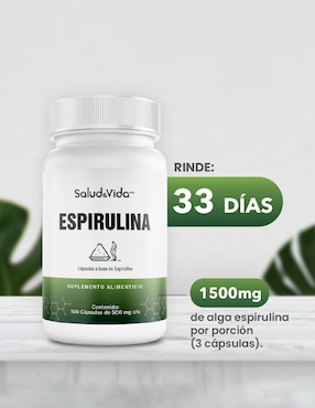 Espirulina Salud & Vida Mx de 100 cápsulas