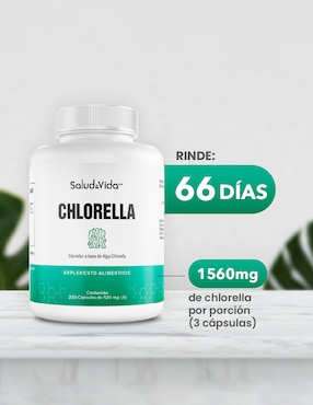 Alga Chlorella Salud & Vida Mx de 200 cápsulas