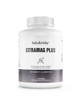 Citramag Plus - Citrato de Magnesio Salud & Vida Mx de 220 cápsulas