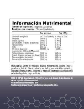 Citramag Plus - Citrato de Magnesio Salud & Vida Mx de 220 cápsulas