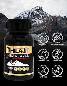 Suplemento Alimenticio Shilajit Himalayan Bdm Lab con shilajit del himalaya de 180 cápsulas