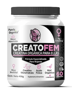 Creatofem Purely Organics Con Creatina Sabor Arándano