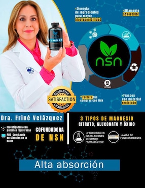 Magnesio Complex Natural Smart Nutrition con magnesio