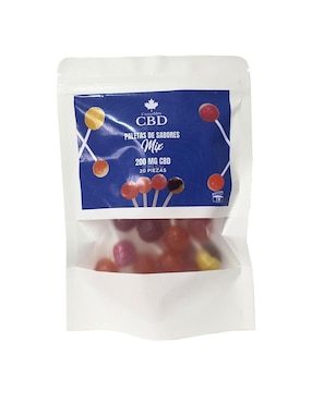 Paletas De Sabores Mix Cannamex Con Cbd Sabor Frutas