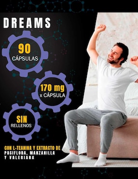 Dreams Natural Smart Nutrition con l-teanina de 90 cápsulas