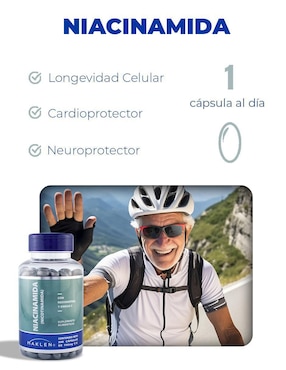 Niacinamida con Resveratrol y Omega 3 Maklen