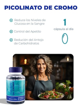Picolinato de Cromo con Omega 3 Maklen