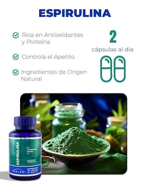 Espirulina Maklen con alga espirulina