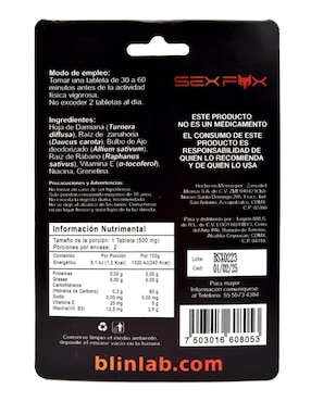 Sex Fox Hormone Booster Blinlab
