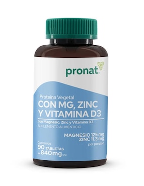 Proteína Vegetal con Magnesio & Zinc Pronat con magnesio