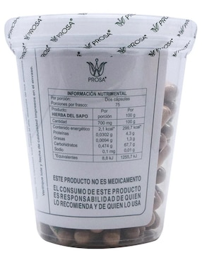 Hierba de Sapo Prosa de 150 cápsulas