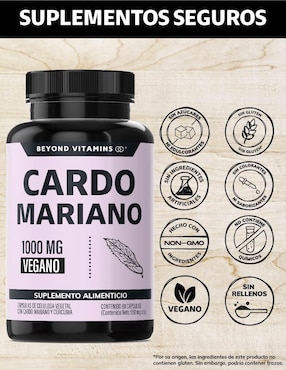 Cardo Marian con Raíz de Cúrcuma Beyond Vitamins de 60 cápsulas