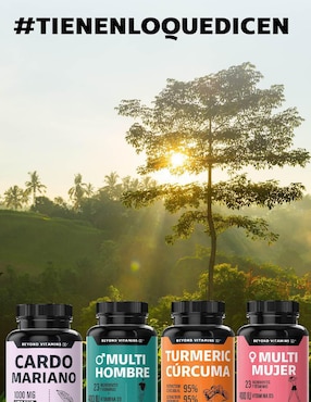 Cardo Marian con Raíz de Cúrcuma Beyond Vitamins de 60 cápsulas