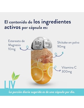 Vitamina C Liv Nutrition de 60 cápsulas