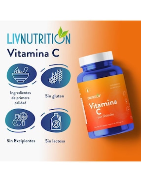 Vitamina C Liv Nutrition de 60 cápsulas