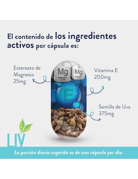 Vitamina E Liv Nutrition de 60 cápsulas