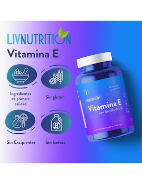 Vitamina E Liv Nutrition de 60 cápsulas