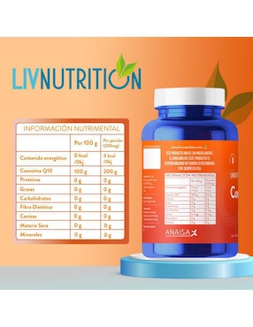 Coenzima Q10 Liv Nutrition de 60 tabletas