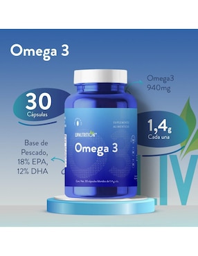 Omega 3 Liv Nutrition de 60 cápsulas