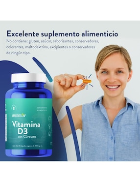 Vitamina D3 Liv Nutrition de 60 cápsulas