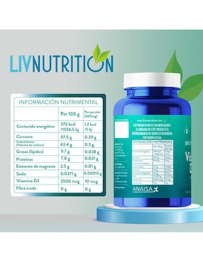 Vitamina D3 Liv Nutrition de 60 cápsulas