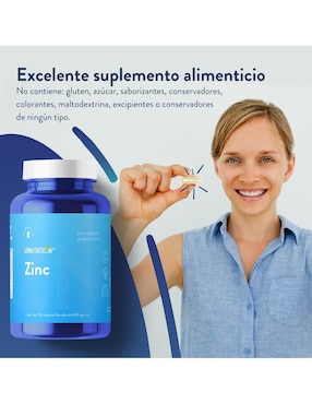 Zinc Liv Nutrition de 60 cápsulas