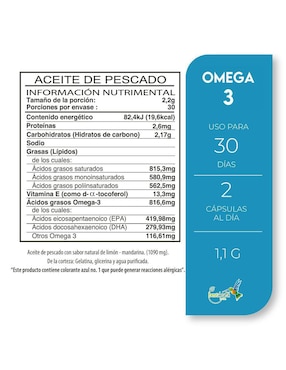 Omega 3 Best Health de 30 cápsulas