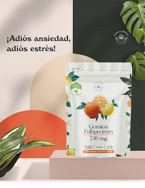 Gomitas Esencia Mental con CBD sabor naranja de 30 gomitas
