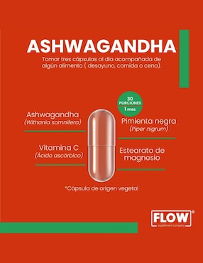 Ashwagandha Flow de 90 cápsulas