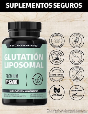 L-Glutation Liposomal Beyond Vitamins de 60 cápsulas