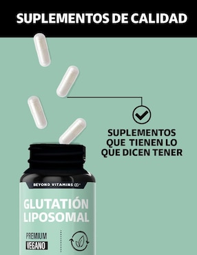 L-Glutation Liposomal Beyond Vitamins de 60 cápsulas