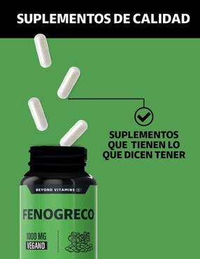 Fenogreco, Calcio y Hierro Beyond Vitamins de 60 cápsulas