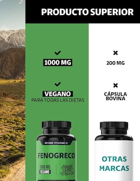 Fenogreco, Calcio y Hierro Beyond Vitamins de 60 cápsulas
