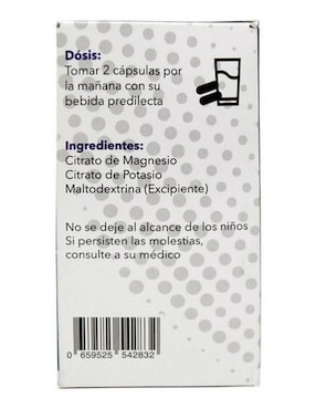Citrato de Magnesio, Potasio Joy Natura de 60 cápsulas