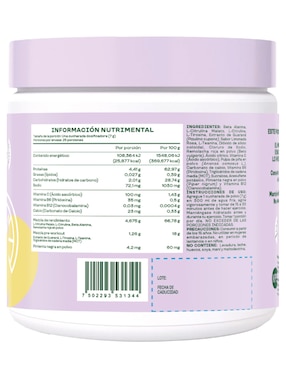 Pre-Workout Bloom con vitamina C, b6, b12 y calcio sabor limonada rosa de 175 g