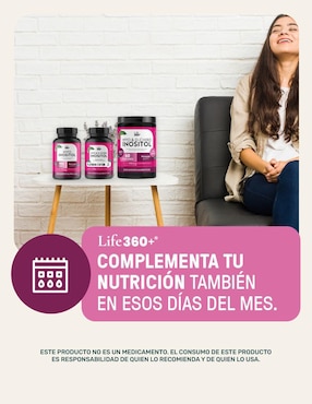 Myo Inositol Life360 Life360+ de 180 cápsulas