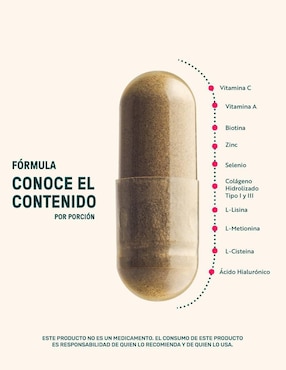 Woman Hr & Foli: Colágeno hidrolizado + Aminoácidos + Vitaminas y minerales Life 360+ Life360+ de 220 cápsulas