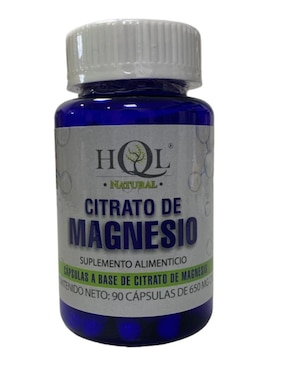 Citrato de Magnesio HQL Hql Natural con citrato de magnesio de 90 cápsulas