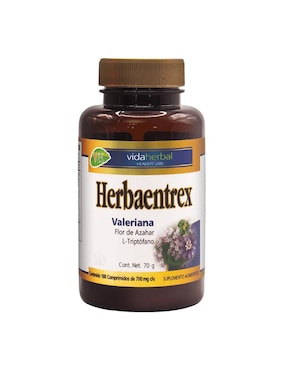 Suplemento Valeriana, Flor Azahar Y L-triptofano Vida Herbal