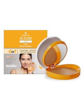 Tratamiento facial Heliocare 360° color compact oil free beige protector solar Heliocare