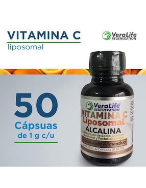 Vitamina C Liposomal Alcalina Veralife de 50 tabletas