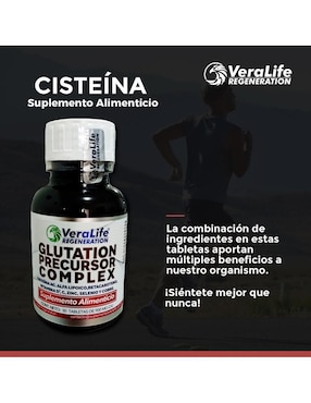 Cisteina Ac. Alfa Lipoico Veralife con vitaminas y minerales de 50 tabletas